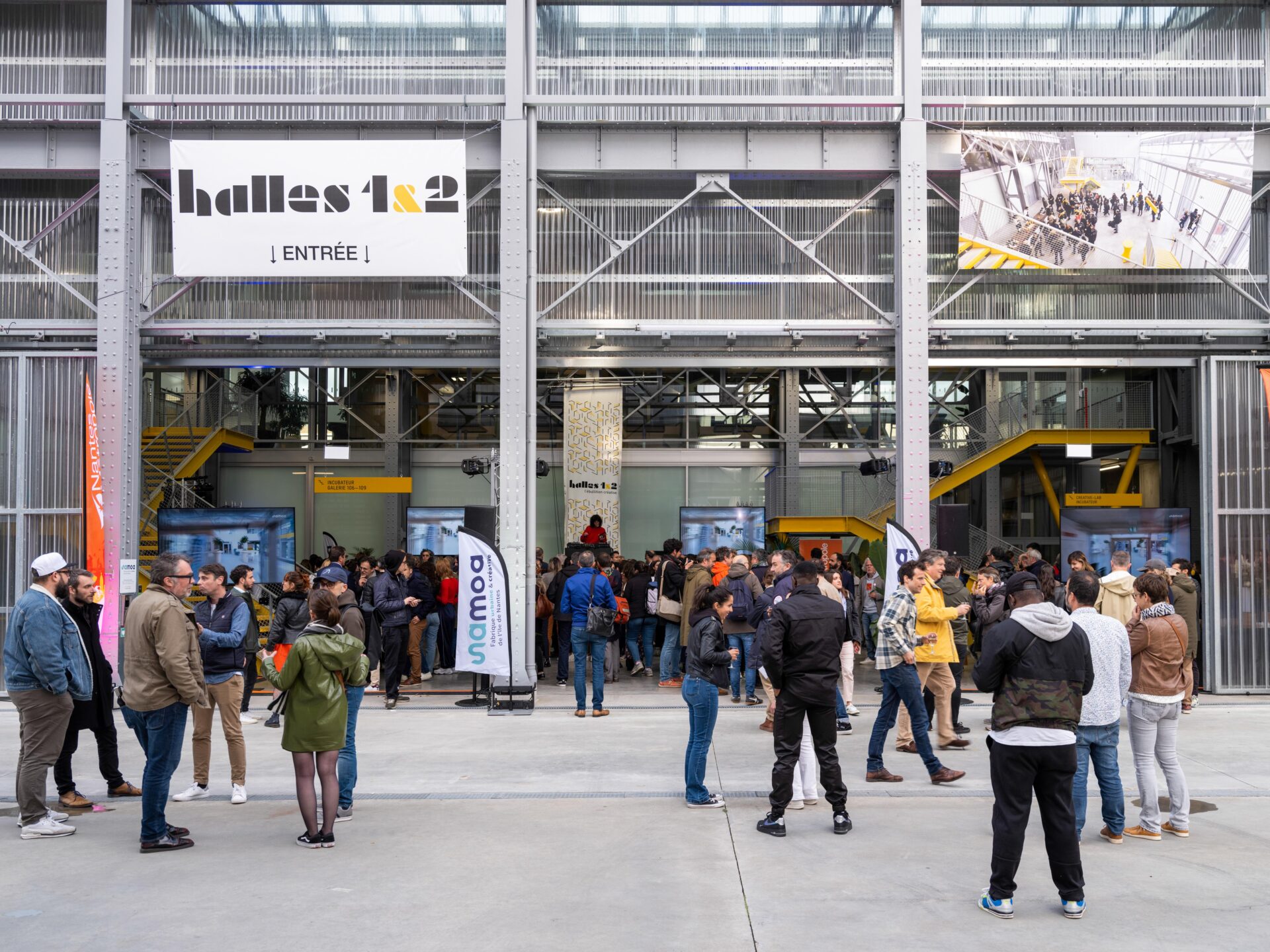 Visite des Halles 1&2 - lieu d'innovations sur l'île de Nantes (Samoa) dans le cadre du Printemps de l'innovation (Mai 2024)