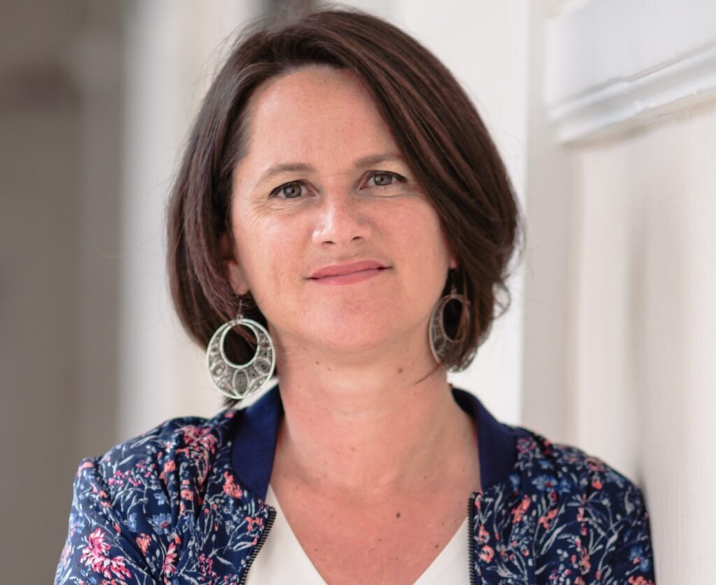 Portrait de la maire de Nantes Johanna Rolland a Nantes, le 01/04/2021. Photographie par Baptiste Roman / Hans Lucas.